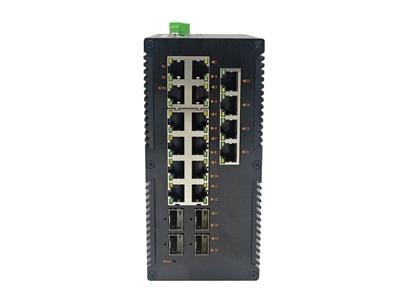 wsCom3028G系列四光十六电管理型工业级以太网交换机