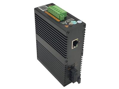 wsCom100P系列一光一电工业级POE收发器