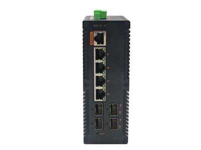 wsCom1005G系列四光四电管理型工业级光纤收发器